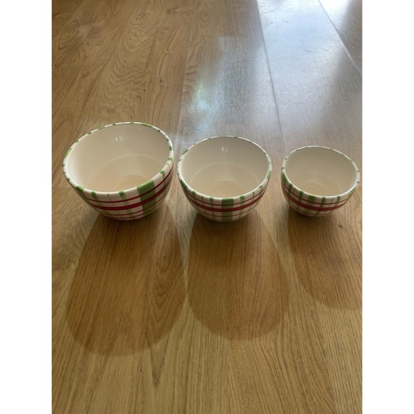 Colorful Plaid Housewares‎ International Bowl Set Serveware Multi Color - Picture 2 of 14